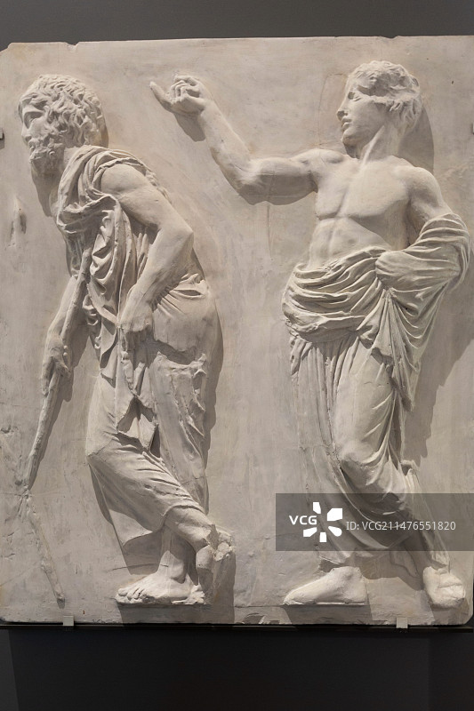 巴黎卢浮宫艺术雕塑图片素材