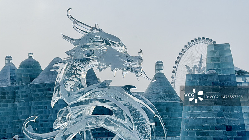 哈尔滨冰雪大世界图片素材
