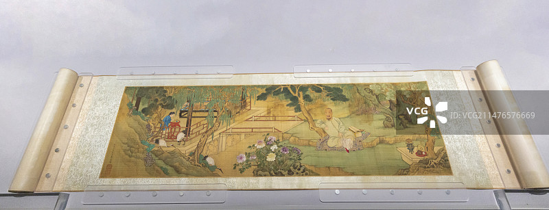 山东博物馆“山左邦彦——明清画像里的家国情怀”：王北山小像卷【清，戴苍绘，绢本设色，山东博物馆藏】图片素材