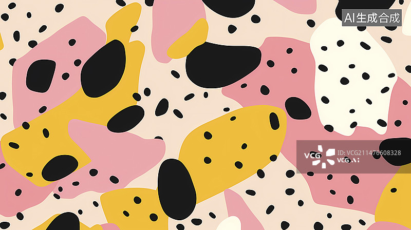 【AI数字艺术】数码复古手绘水磨石图案纹理图形海报背景图片素材