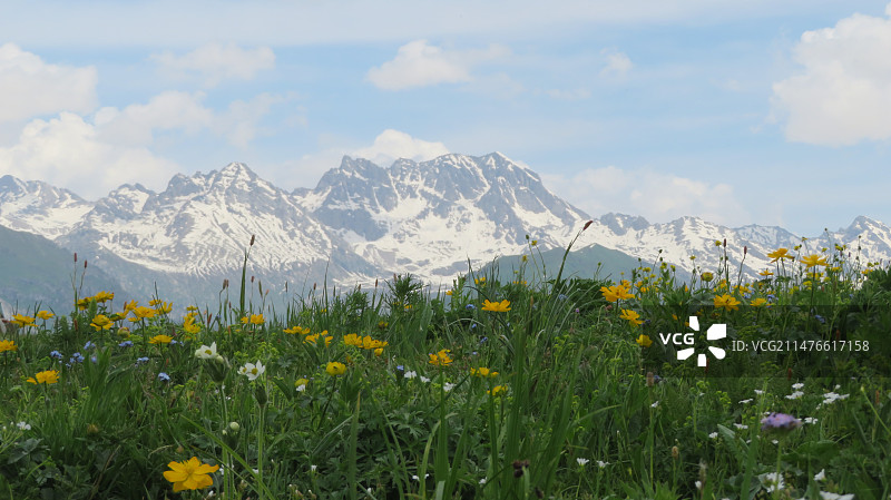唐布拉仙女湖图片素材