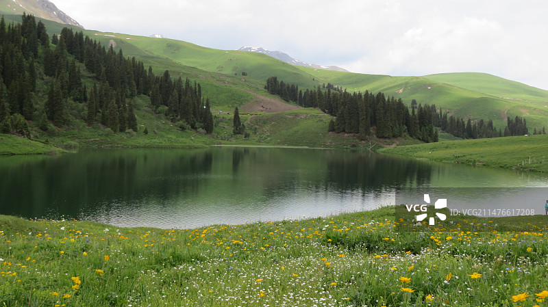 唐布拉仙女湖图片素材