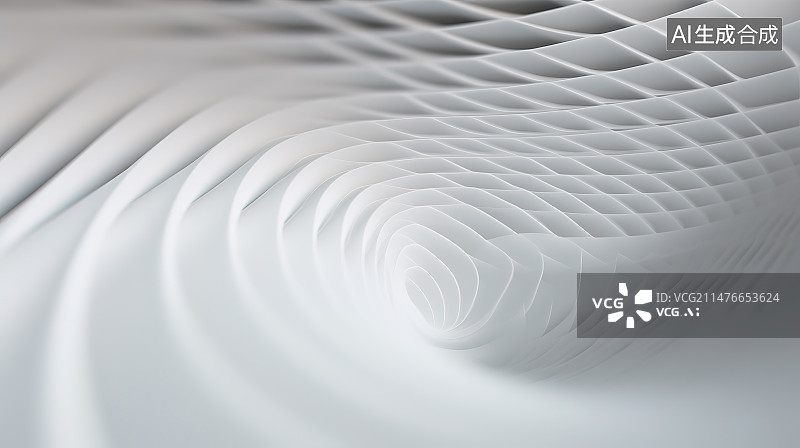 【AI数字艺术】白色背景下抽象图案的特写镜头图片素材