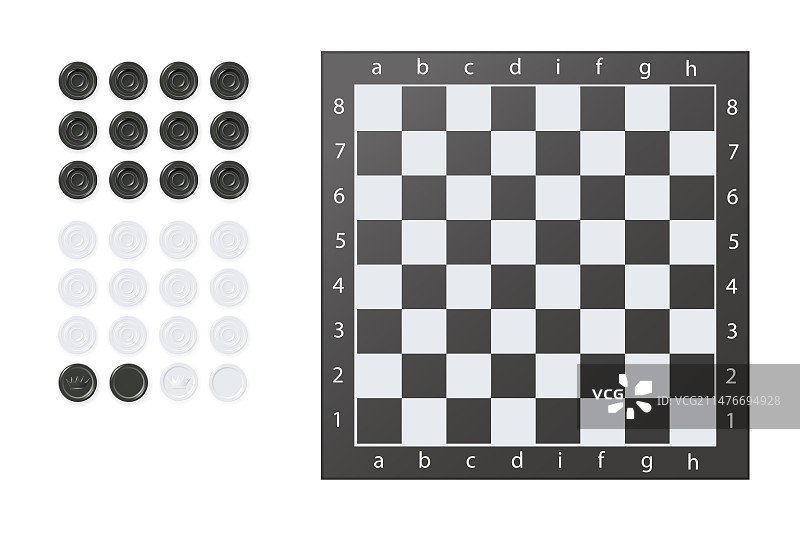 木制背景上的国际象棋棋盘图片素材