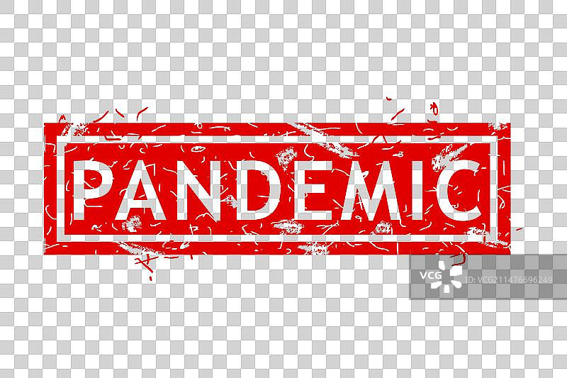 疫情主题的做旧红色矩形背景图片素材