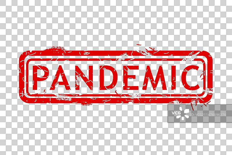 疫情主题的做旧红色矩形背景图片素材