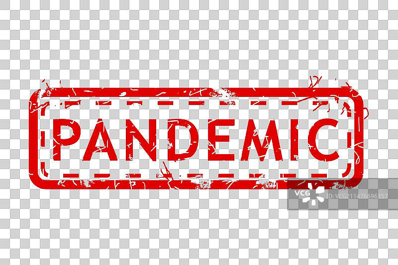 疫情主题的做旧红色矩形背景图片素材