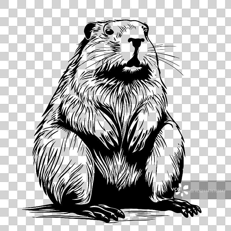 海狸刮画板图片素材