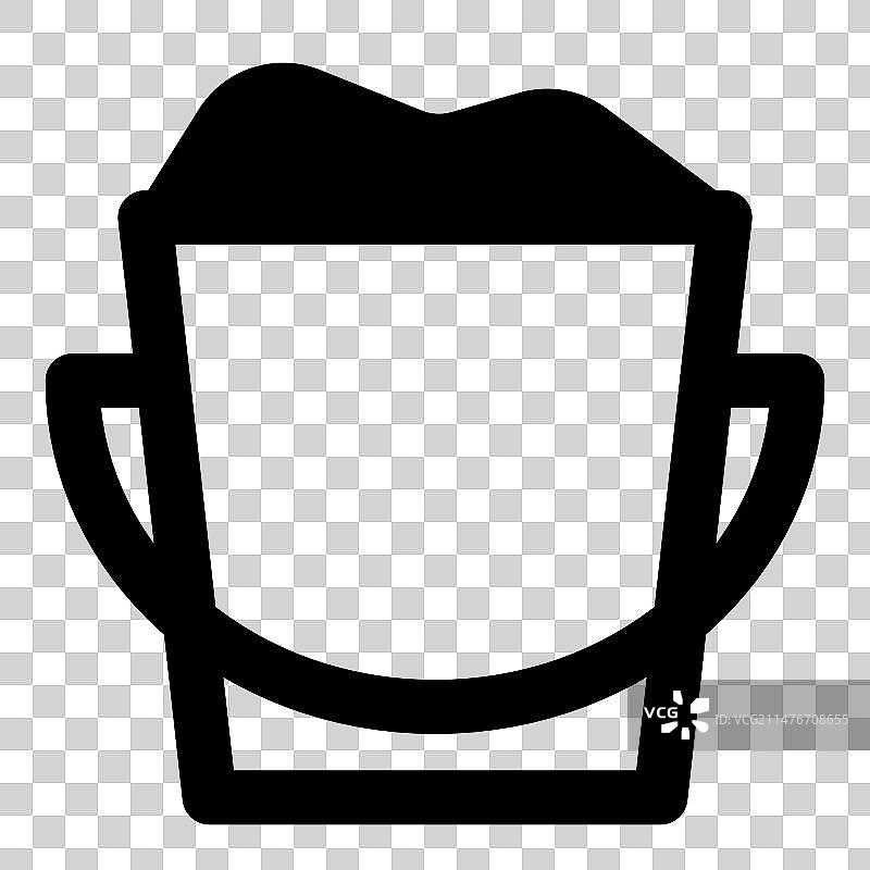 用于运输和分配的带把水桶图片素材