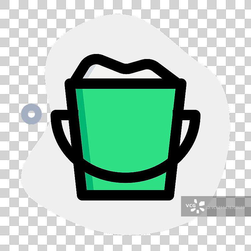 用于运输和分配的带把水桶图片素材