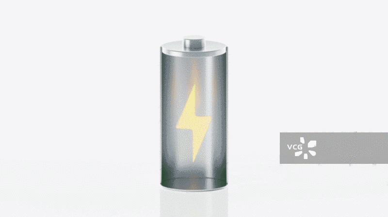 电池与电力能源循环动画3D渲染图片素材