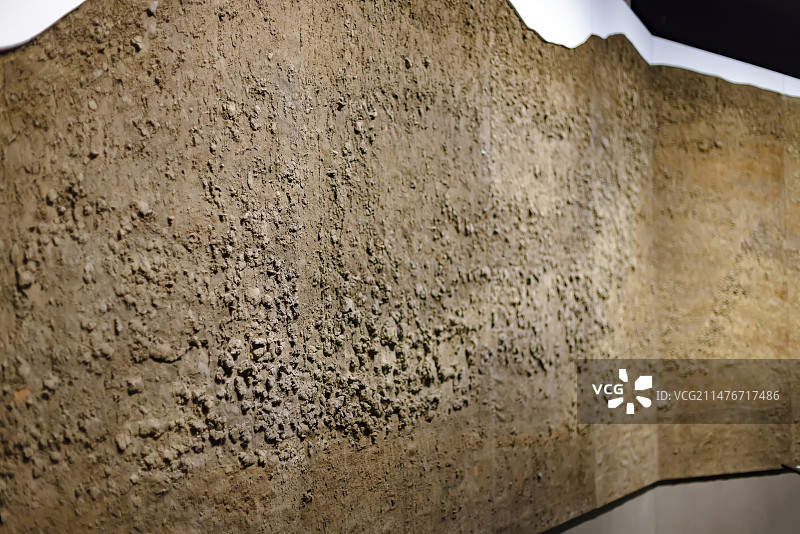 月亮湾城墙南壁剖面 三星堆博物馆图片素材