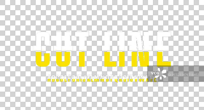 品牌字体几何模块化字母图片素材