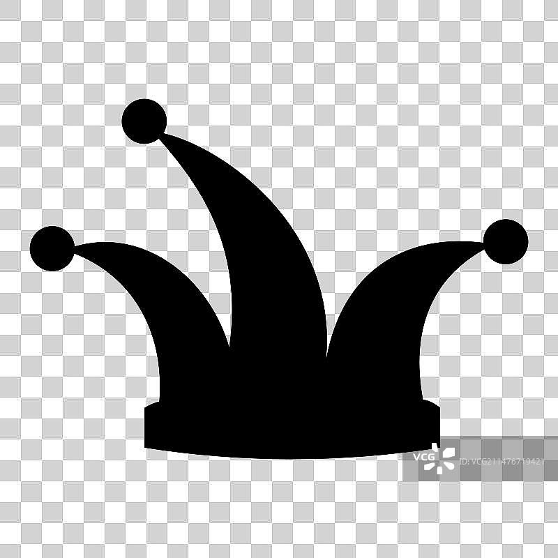 小丑帽轮廓样式图标图片素材