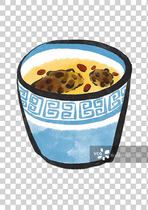 水墨风厦门美食插画元素-佛跳墙图片素材