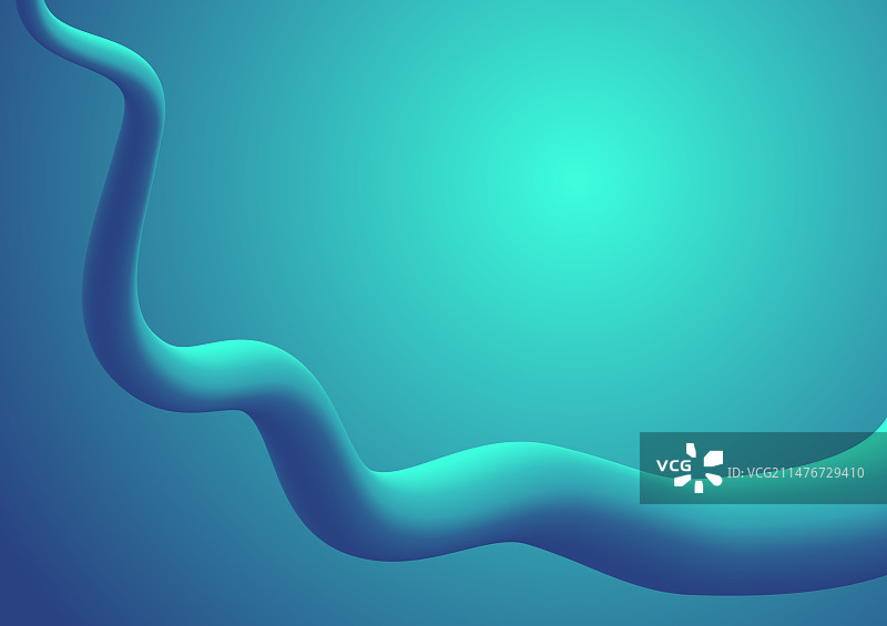 抽象蓝色未来流体背景图片素材