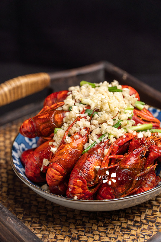 蒜香小龙虾美食图片素材