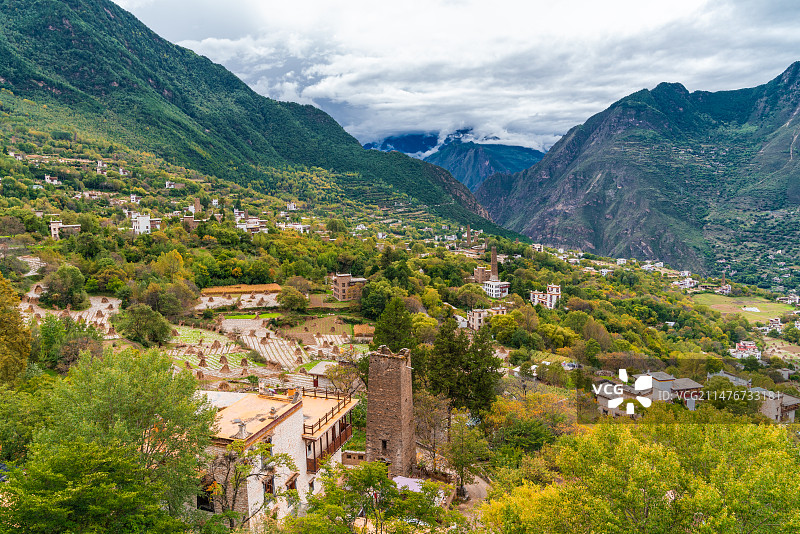 四川丹巴藏寨风景图片素材