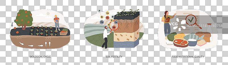 有机农业独立概念图片素材