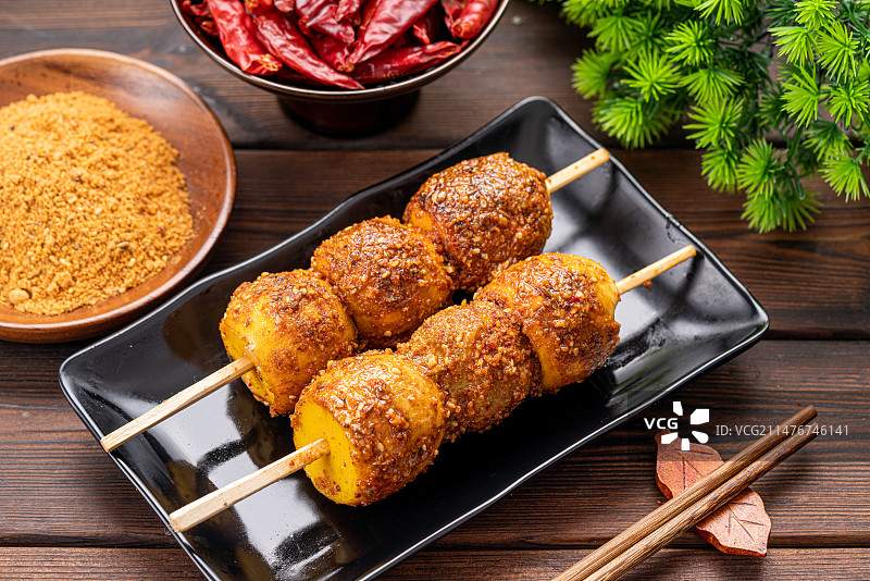 东北特色烤实蛋图片素材