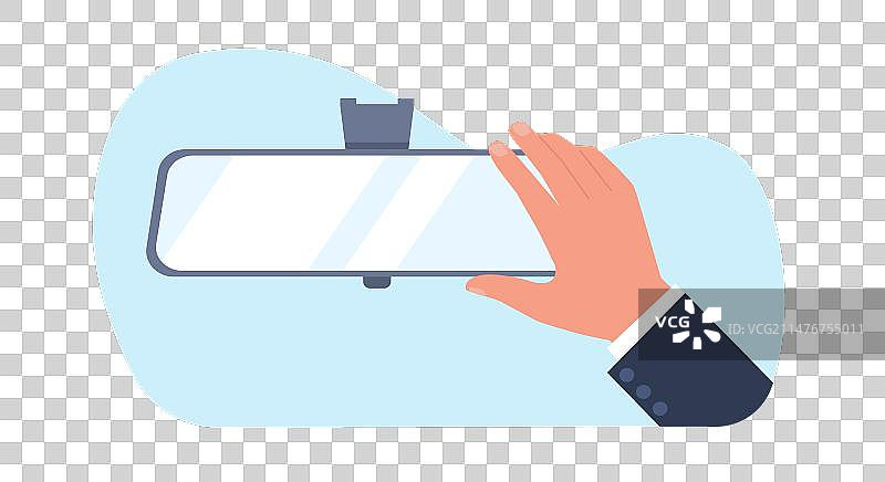 手调整后视镜图片素材