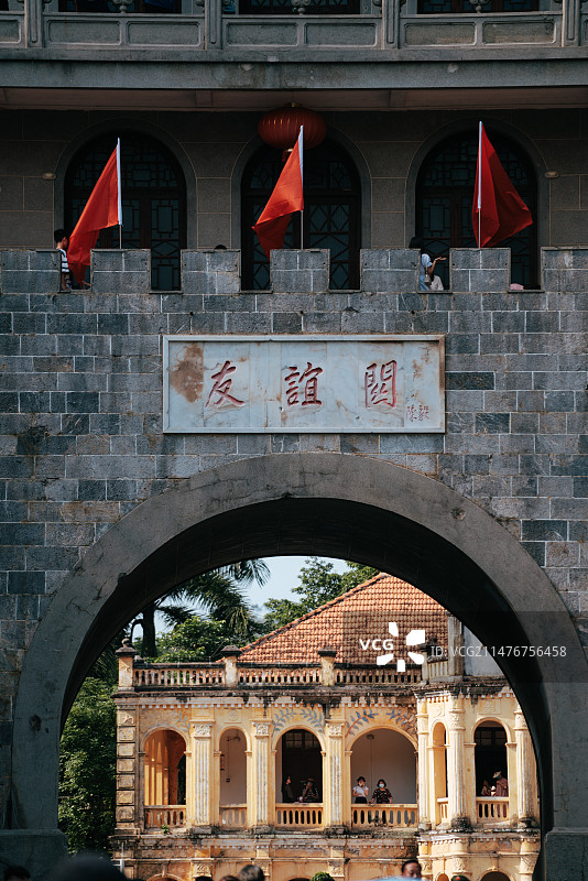 广西崇左友谊关景区口岸大楼边境景区图片素材