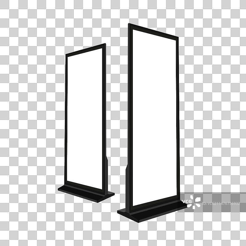 液晶数字标牌空白屏幕模型图片素材