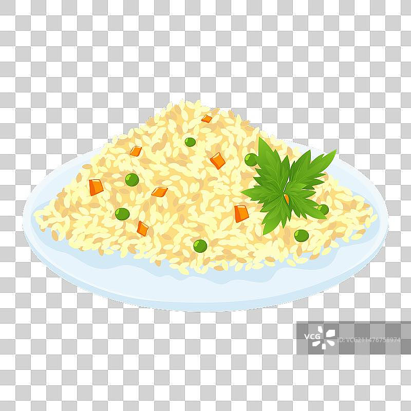 蔬菜炒饭图片素材