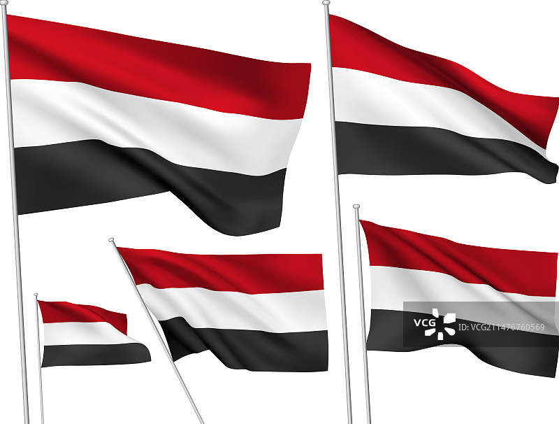 也门国旗图片素材