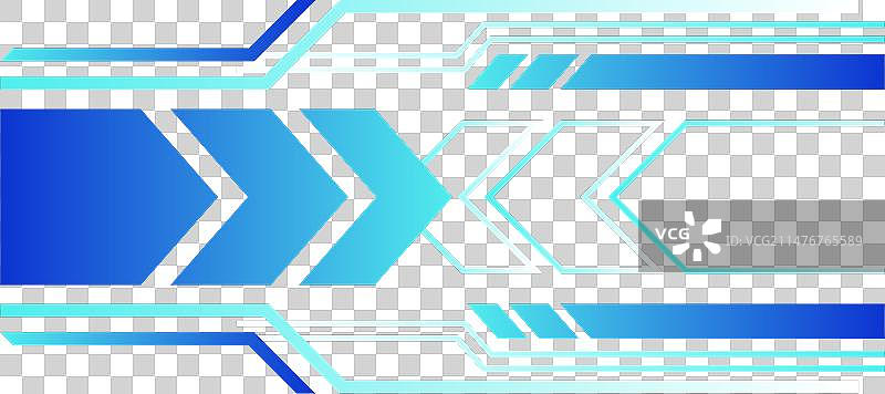 科技箭头蓝色线条渐变网络未来图片素材