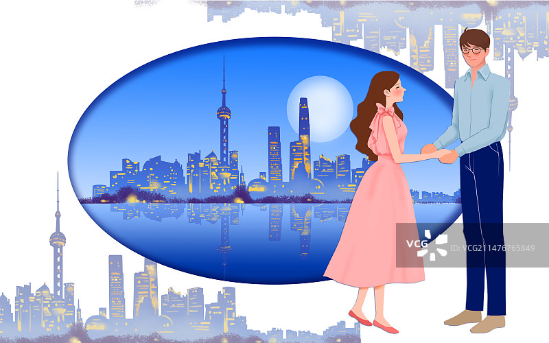 上海情侣图片素材