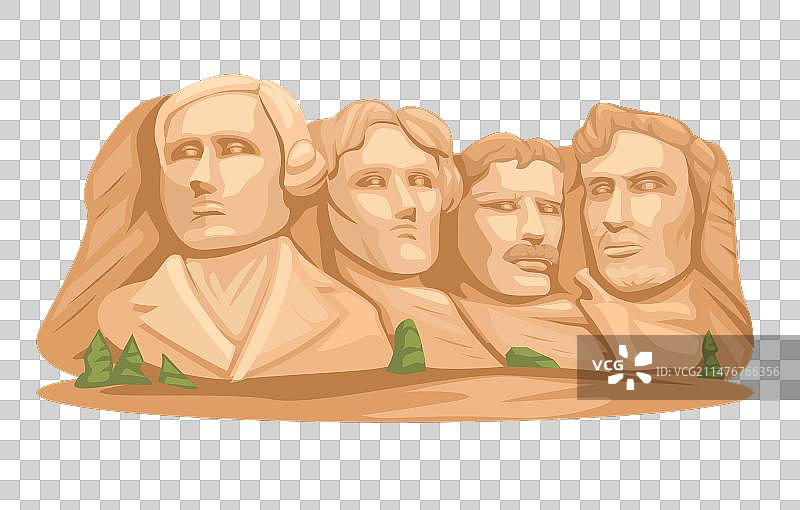 拉什莫尔山美国总统雕像图片素材