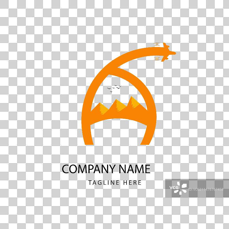 创意旅行社logo设计模板图片素材