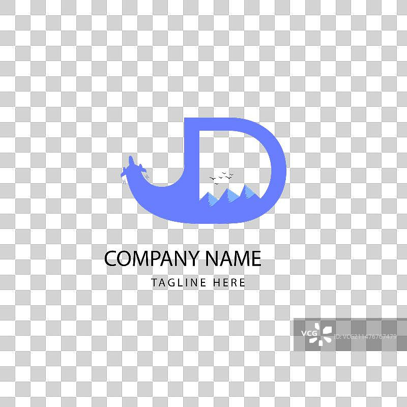 创意旅行社logo设计模板图片素材