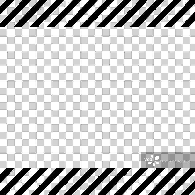 黑色和黄色警戒线方块图片素材