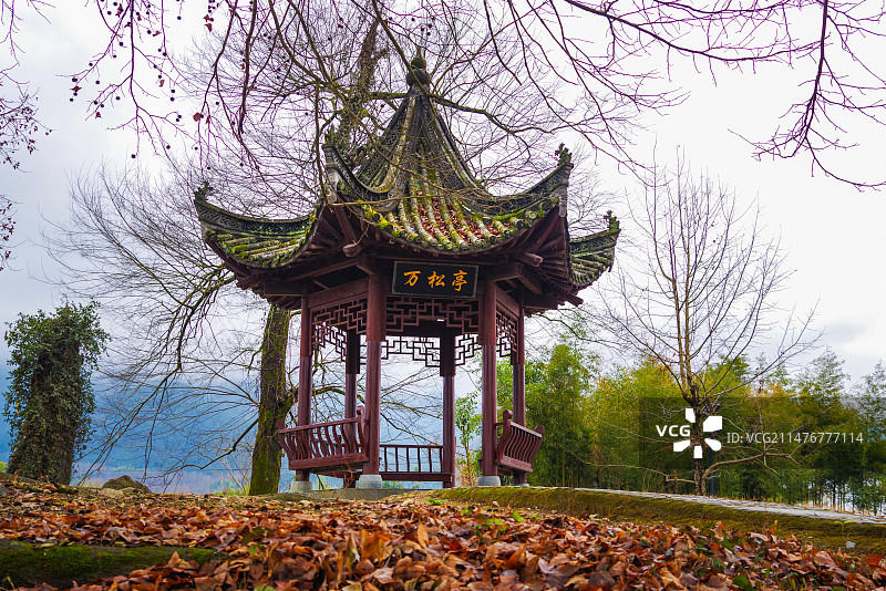 万松亭（拍摄于南屏）图片素材