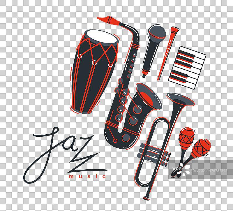 爵士音乐节乐队海报图片素材