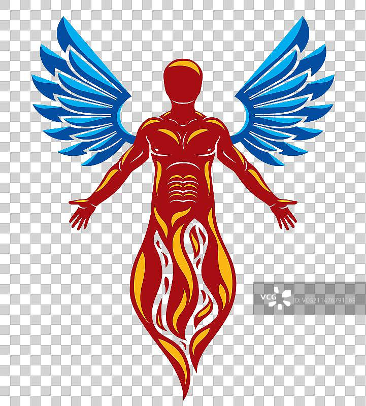 强壮男人身体轮廓图案图片素材