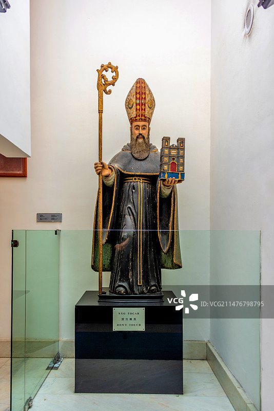 中国澳门天主教艺术博物馆与墓室内景图片素材