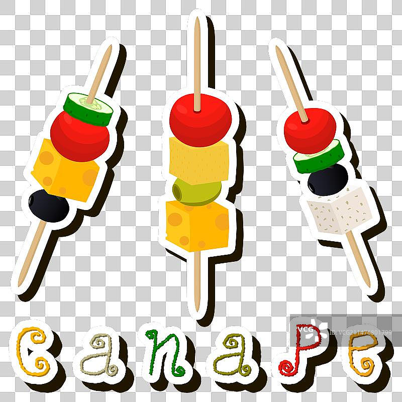 美味小吃拼盘图片素材