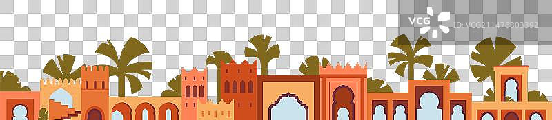 摩洛哥建筑banner图片素材