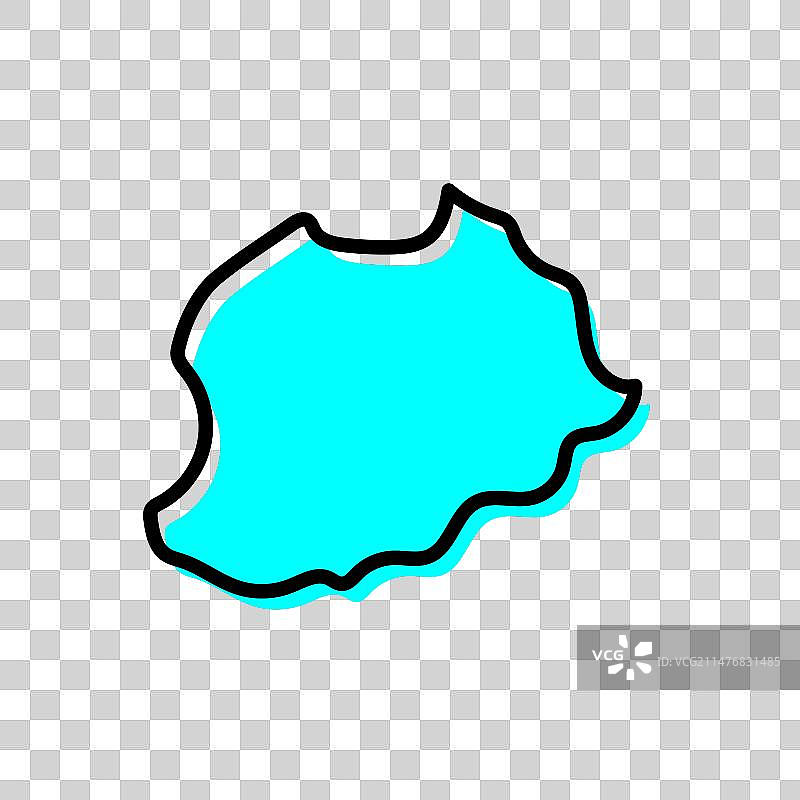 喀麦隆地图西北部区域图片素材