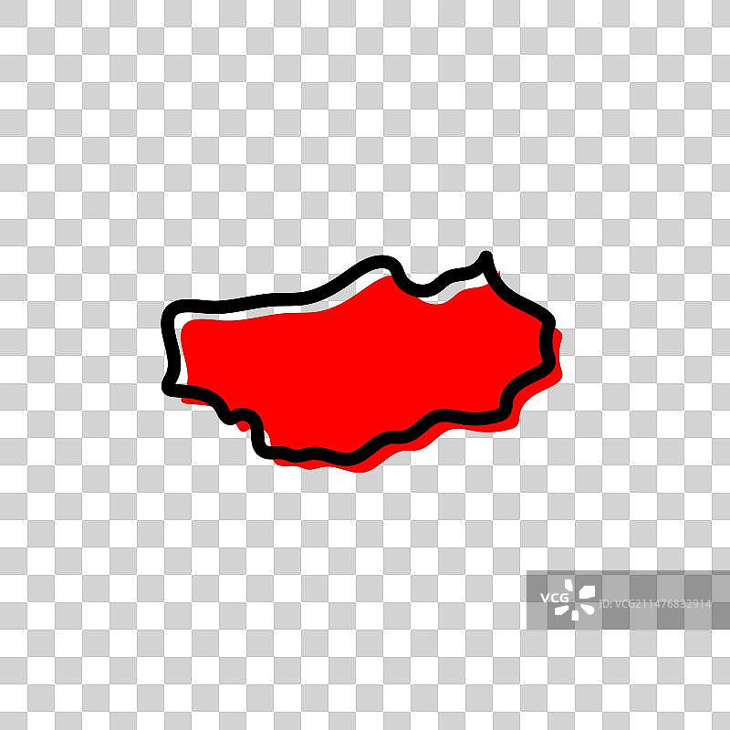 马达加斯加地图的瓦基南卡拉特拉区域图片素材