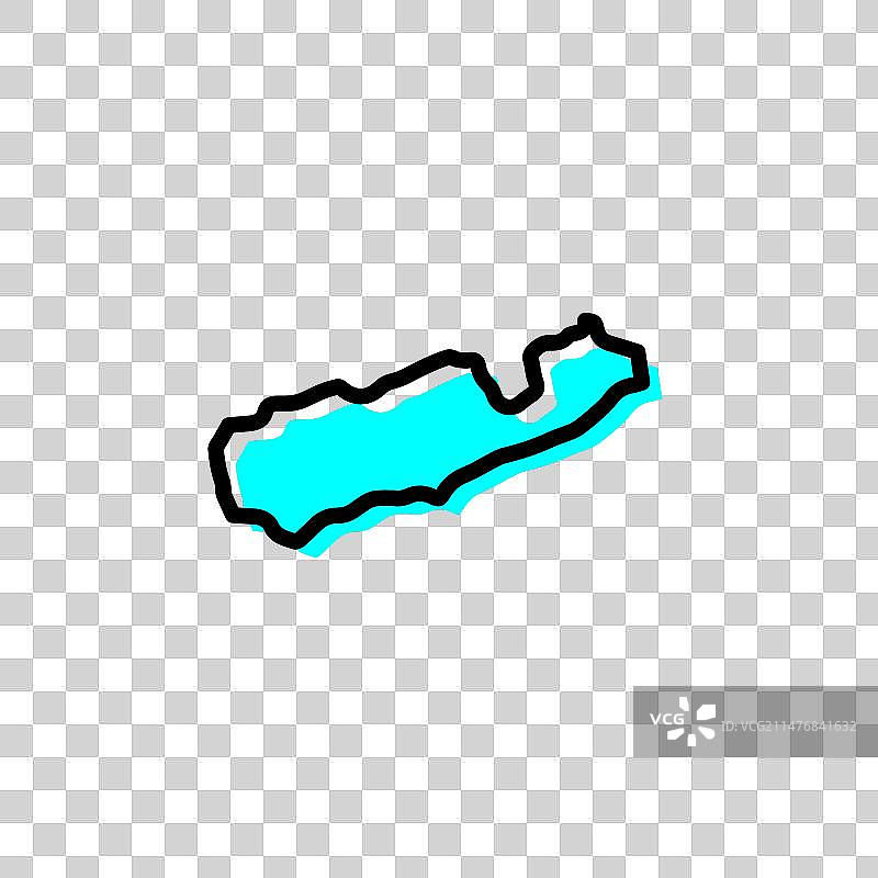 坦桑尼亚姆特瓦拉地区地图图片素材