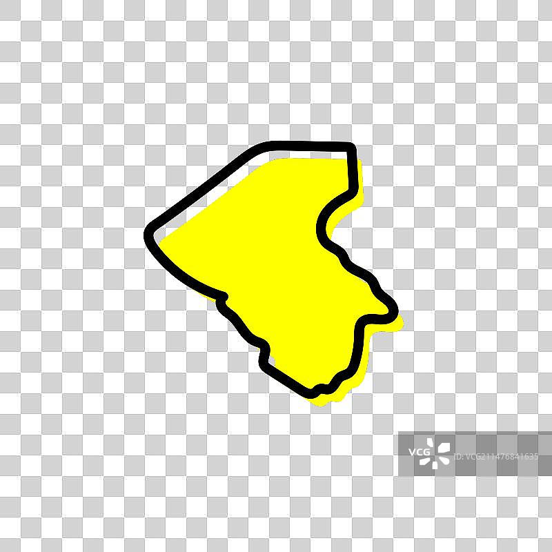 坦桑尼亚姆万扎地区地图图片素材