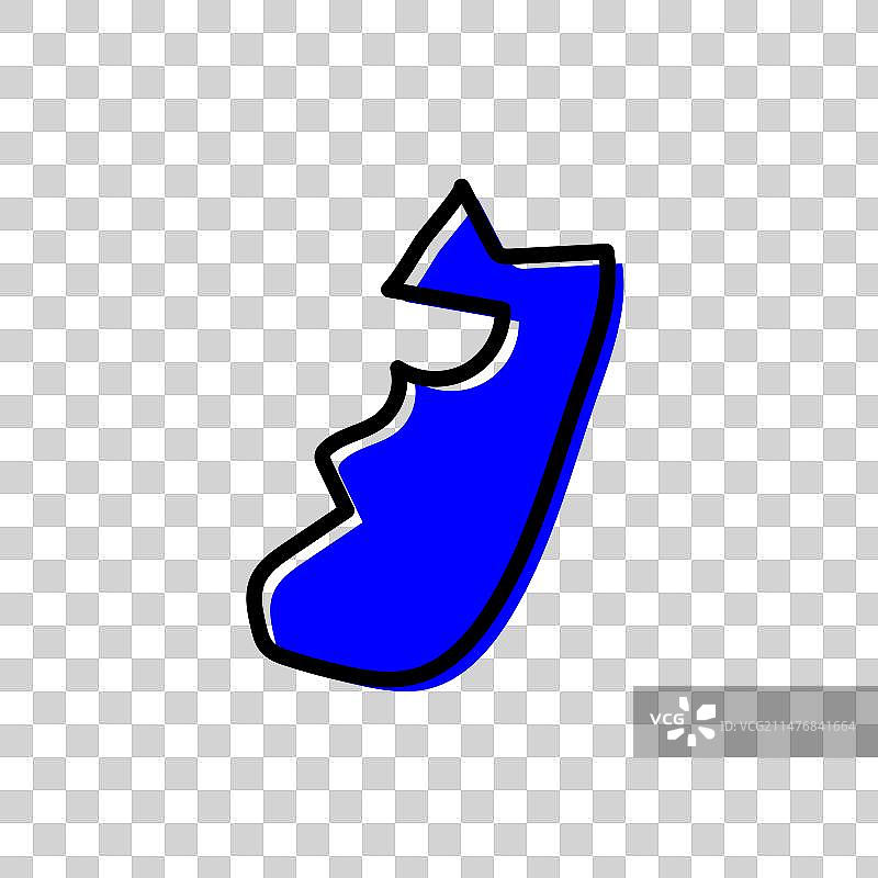 坦桑尼亚奔巴岛南部区域地图图片素材