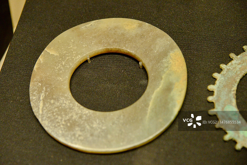 中国传统文化，玉璧。敦煌艺术展，成都博物馆图片素材