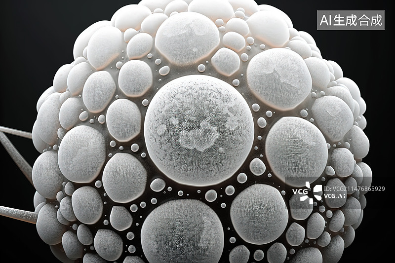 【AI数字艺术】黑色背景下的棉花糖特写镜头图片素材