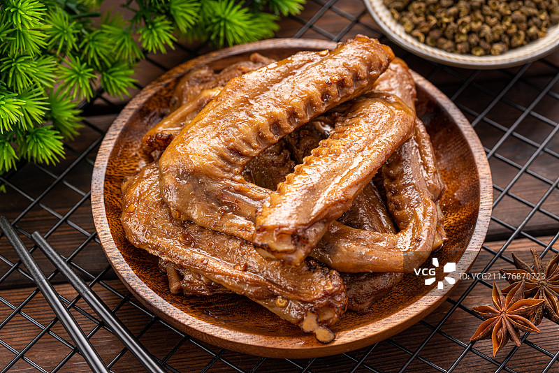美味卤鸭翅图片素材