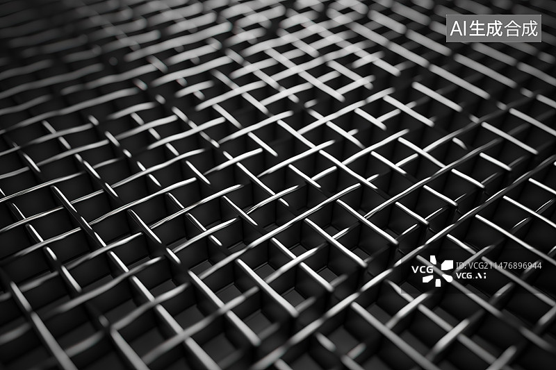 【AI数字艺术】金属炉排全画面拍摄图片素材